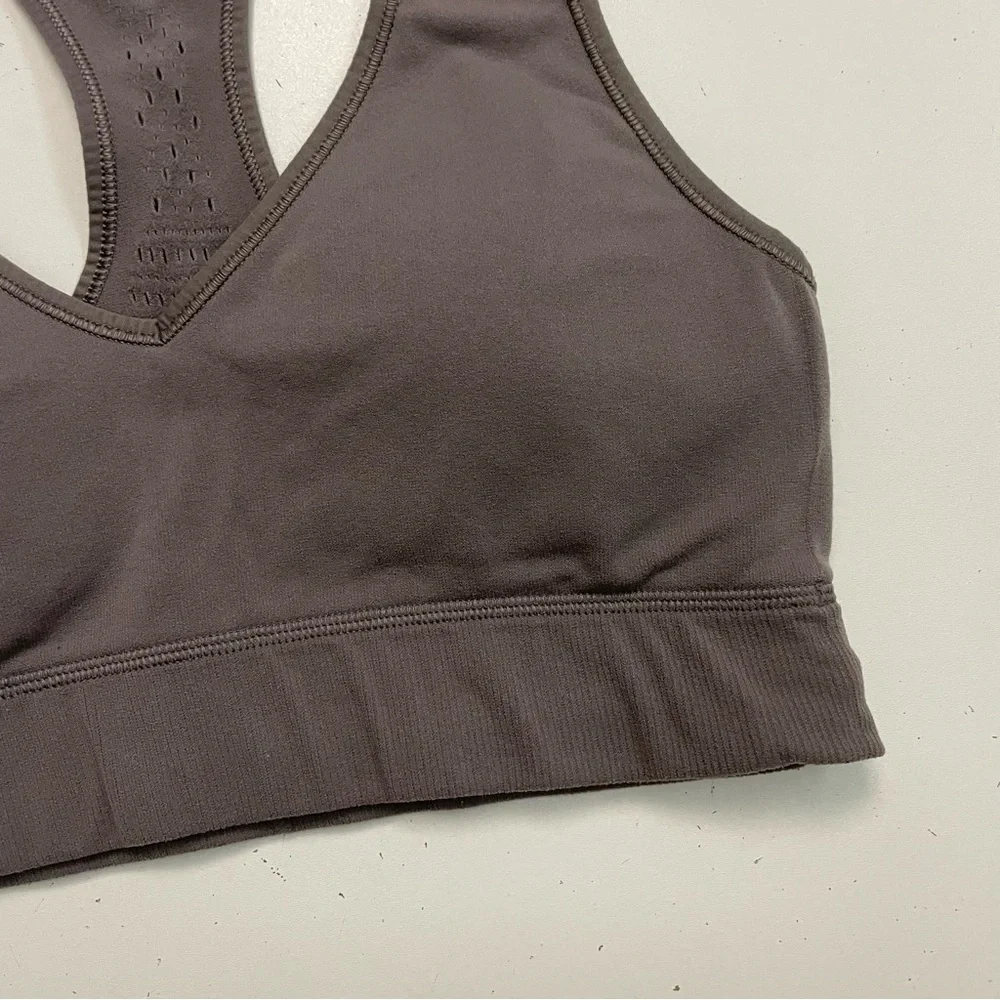Lululemon Reveal Sports Bra Digital Rain Light Support Knit Lunar Rock Taupe